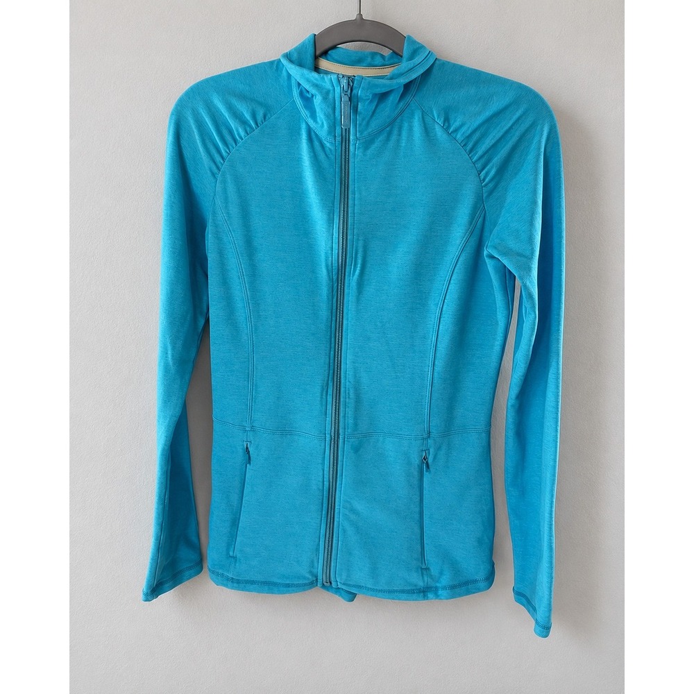 Lilly Pulitzer Luxletic Weekender Jacket S Turquoise 14 in Pit-to-Pit